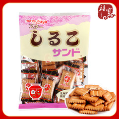 日本松永ビスケット 小袋 北海道産小麦 小豆風味 オフィススナック菓子 卸売サンドビスケット
