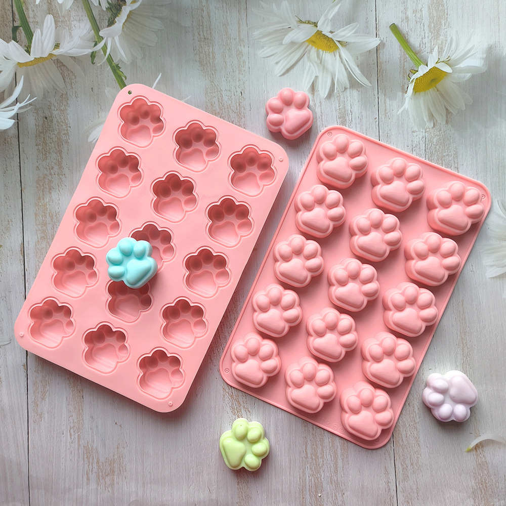 15 garras de gato 360 pastel molde de galletas heladas chocolate molde de pudín