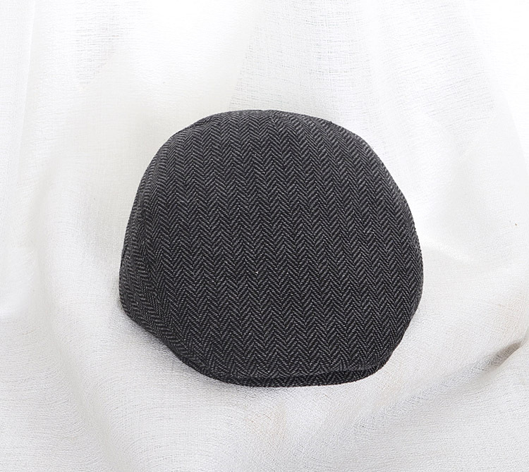 Unisex Newsboy Cap Herringbone Vintage Octagonal Hat For Couples_voghion.com