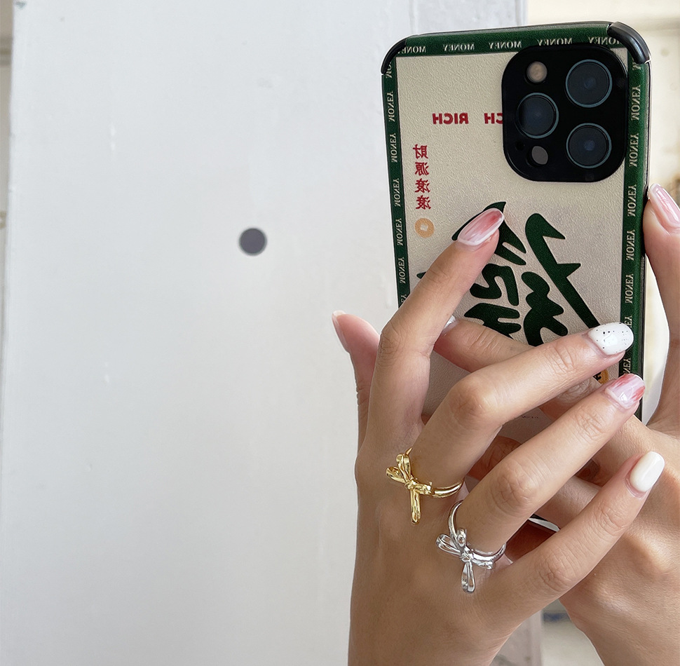 Sweet Bow Knot Copper Rings 1 Piece