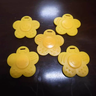 厂家直销牙胶毛绒玩具配件笑脸牙胶响筒响球笑脸配件
