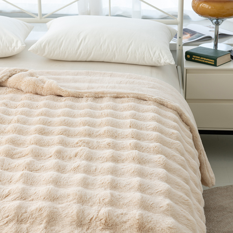 Burbuja conejo-como manta engrosada manta caliente Four Seasons sofá manta Oficina almuerzo manta aire acondicionado manta al por mayor