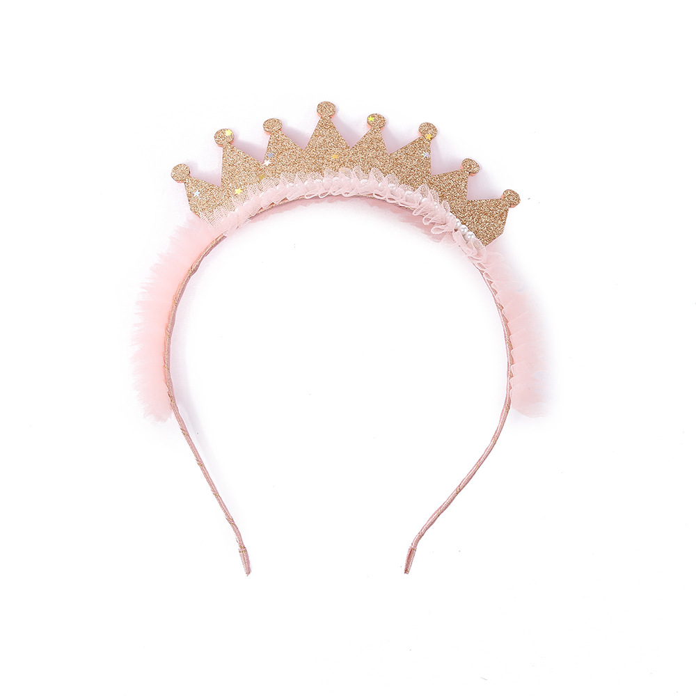 Cute Crown Cloth Gauze Hair Band display picture 6