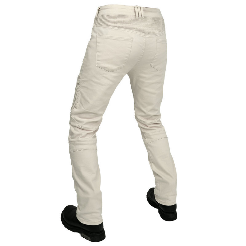 VOLERO motocicleta jeans hombres retro casual pantalones de montar off-road stretch impermeable a prueba de viento pantalones de coche