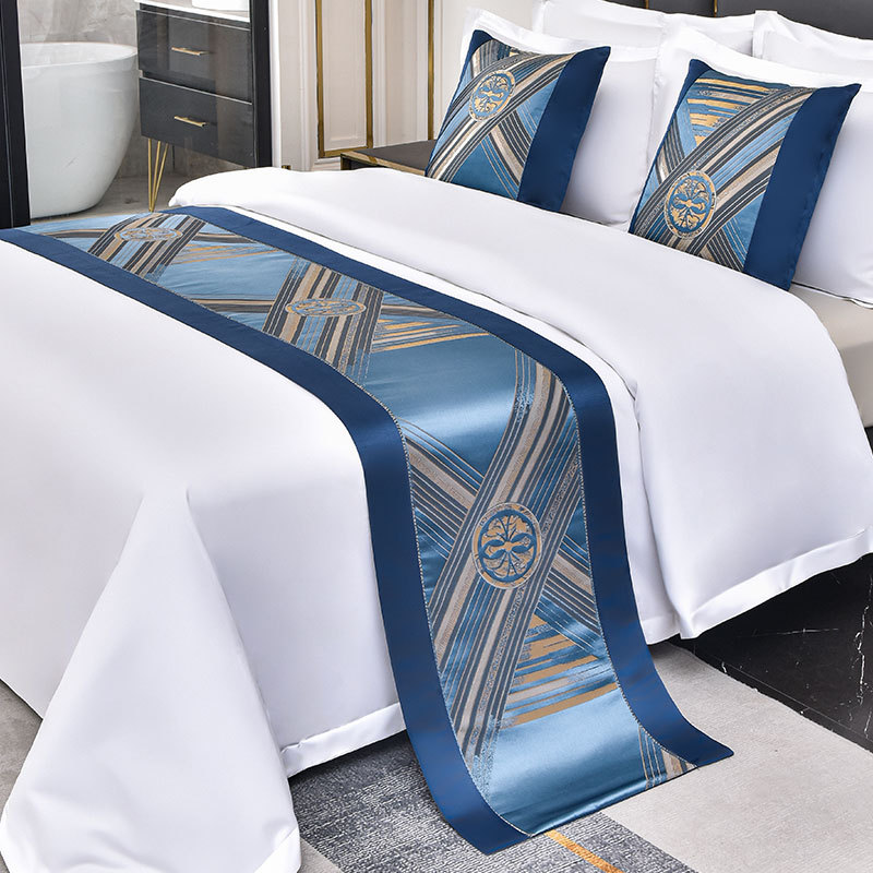 진한 파란색 파란색 가장자리 크로스