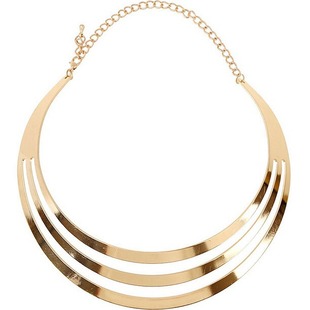 European and American Fashion Big Brand Metal Texture Exaggerated Punk Street Photographer Hollow Women's Collar/Necklace 9078
