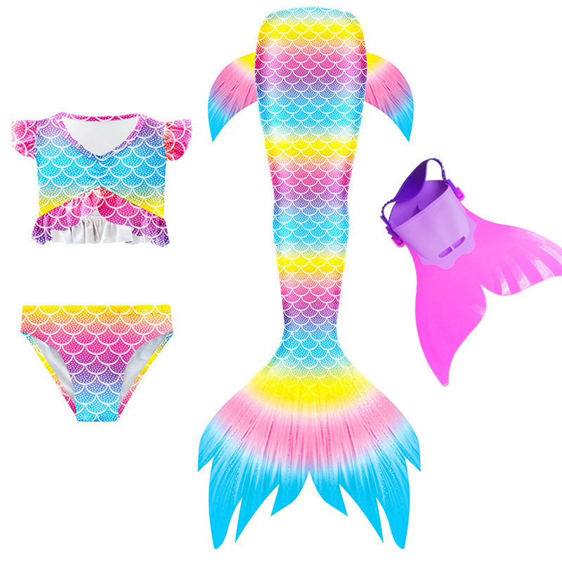 컬러풀한 스트라이프 3종세트 + 오리발