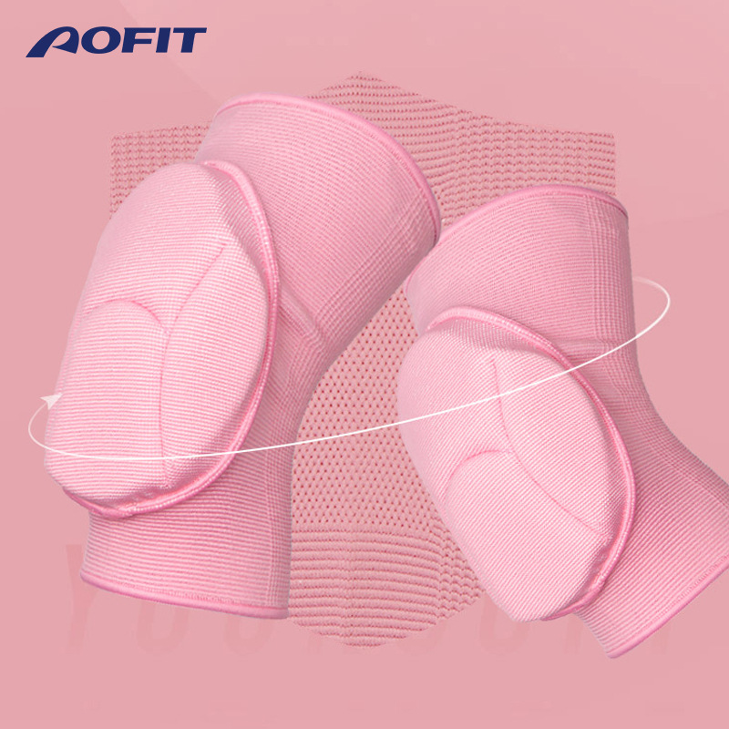 運(yùn)動(dòng)護(hù)膝女舞蹈跳舞膝蓋跪地護(hù)髕骨騎行籃球排球跑步針織保暖護(hù)具