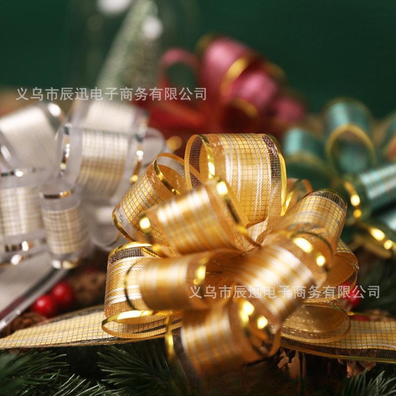 クロスボーダー速売通大型樹紋立体球花クリスマスプレゼント包装樹皮拉花リボンメーカー卸売り|undefined