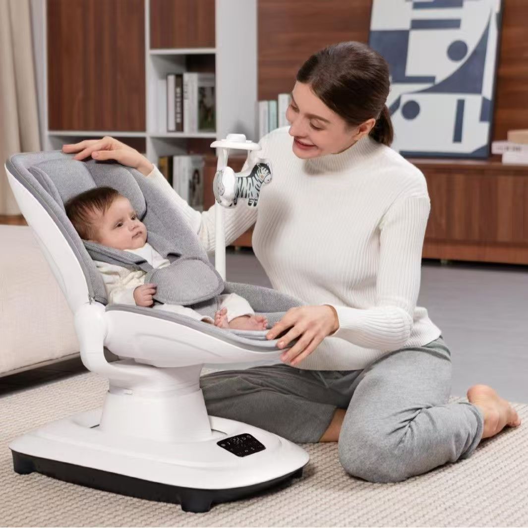 Mastela Baby Electric Rocking Chair Bed Baby Rocking Chair Cradle to Coax Newborn Baby Soothing Chair