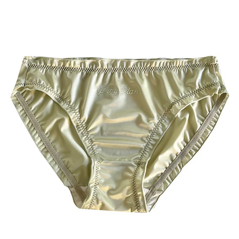 Shiny? wait ensure translation: Silky cotton pants, sexy trousers, high quality shorts, with embroidery, mid rise