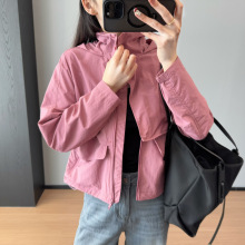 lulu on the fly 2025新工装风衣简约显瘦洋气休闲风立裁冲锋衣女