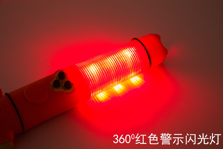 Car safety hammer car multifunctional first aid strong flash flashlight car emergency escape fire hammer window breaker