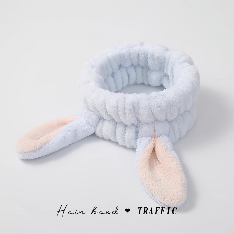 Linda banda de pelo de lavado de cara de felpa Otoño e Invierno nueva diadema antideslizante Lavado especial banda de pelo femenino de ala ancha tocado