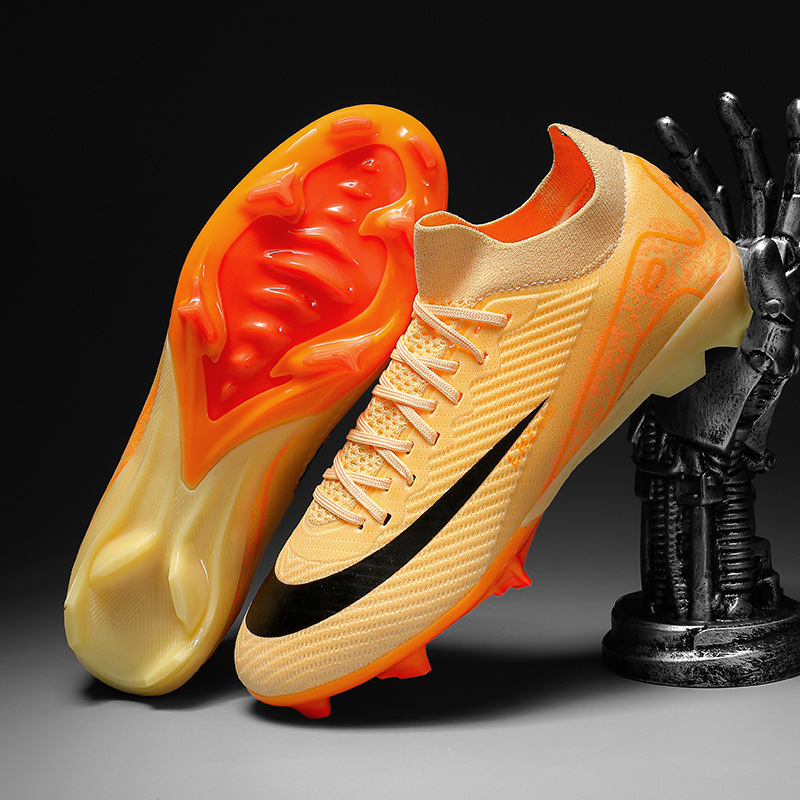 Zapatos de Fútbol con Tacos AG de TPU y KPU Transpirables para Césped Natural y Artificial