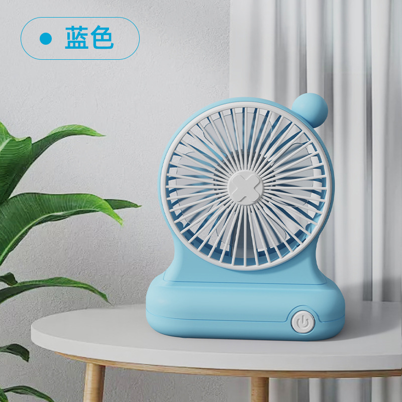 新しいデスクトップデスクトップ手持ち小型ファンusb充電ファン静音携帯長航続サポート印刷ロゴ|undefined