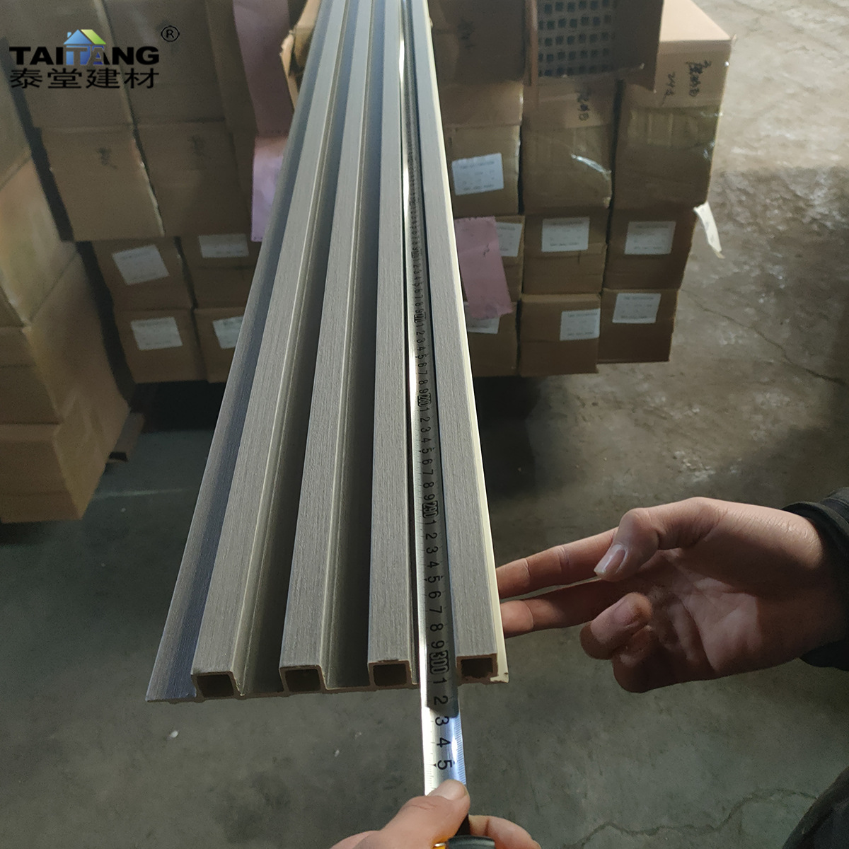 160x24x2900mm Tablero de pared de madera ecológica Tablero de pared de rejilla blanca de jazz mate Decoración de ingeniería Tablero de la Gran Muralla Bambú