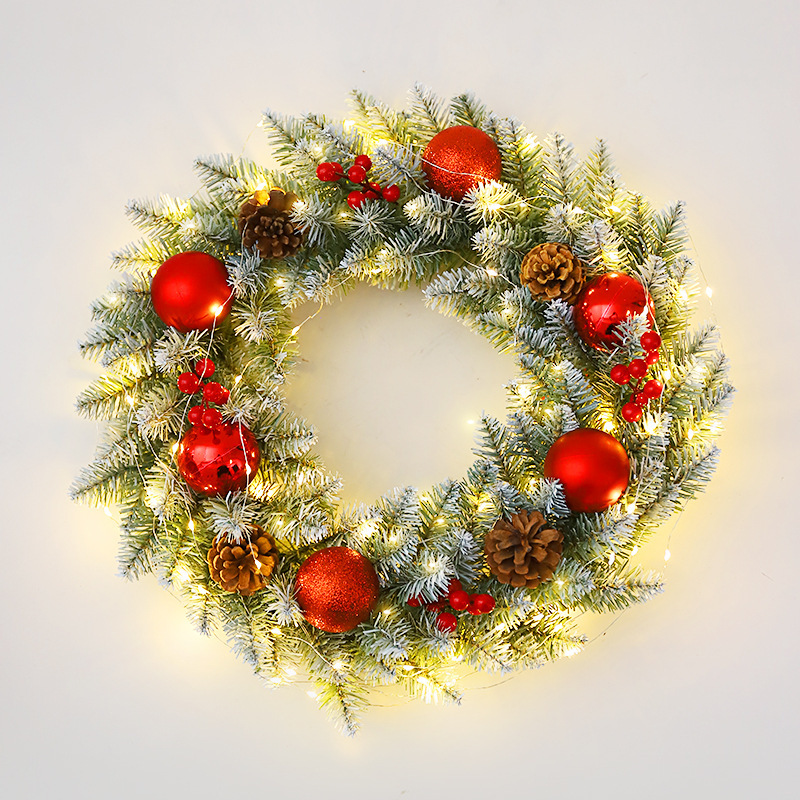 アマゾン起爆クリスマス花輪藤条40/50/60cmクリスマス装飾花輪飾りシーン配置品|undefined