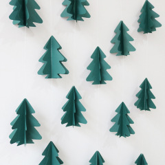 クリスマス装飾 3D ミニ吊り旗クリスマスツリーレイアウト屋内シーンウィンドウパーティーペンダント