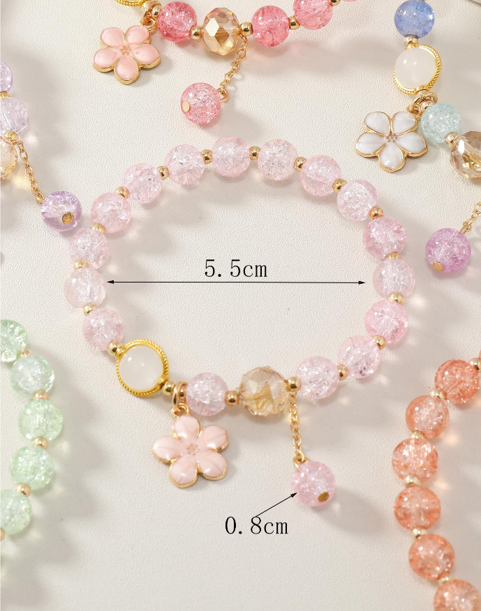 Pulsera de girasol femenino ins brazalete de novia temperamento celebridad de Internet estilo caliente cuentas diseño de nicho sentido de la joyería de dopamina