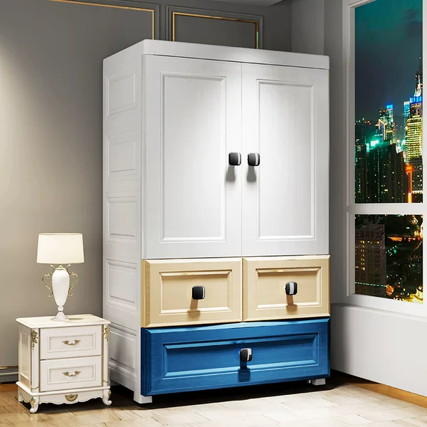 Super Peng 70 Width Morandi Children's Clothes Cabinet Thickened and Deepened Heated Baby Wardrobe Storage Cabinet Sundries Cabinet