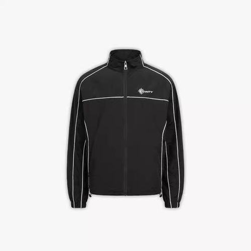 Vic sportswear, streetwear, hip-hop style, unisex outerwear, casual embroidered zipper jacket