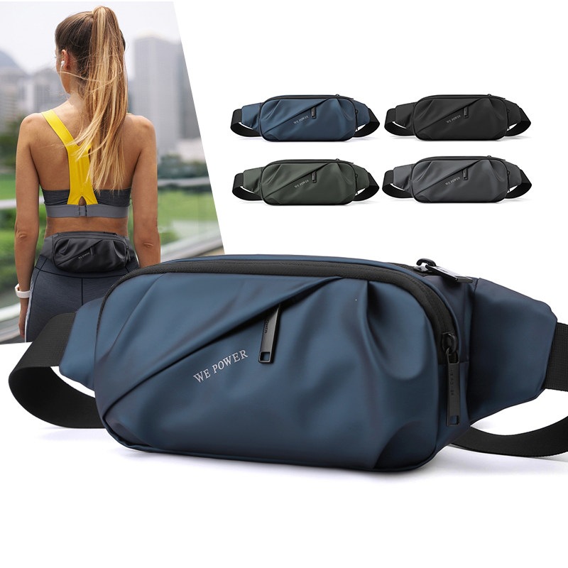 Running Mobile Phone Bag, Waist Bag, Multi-Functional Chest Bag, Men's and Women's Sports Belt, Large Capacity Fitness Ultra-Light Waterproof Crossbody Bag