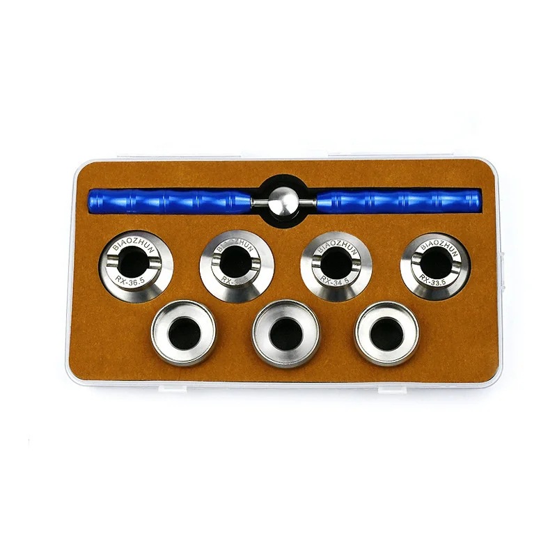 修表工具 钟表工具 全钢5537开表器 开手表后盖 7pc旋转式开表盖