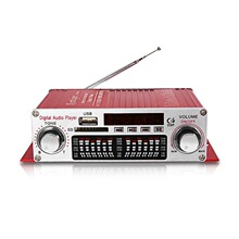 HY602摩托车汽车小功放12v插卡功放收音大功率
