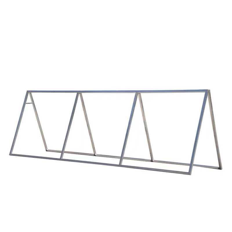 厂家供应三角A字广告展示架可折叠铁质抗风广告牌户外防风A字围栏