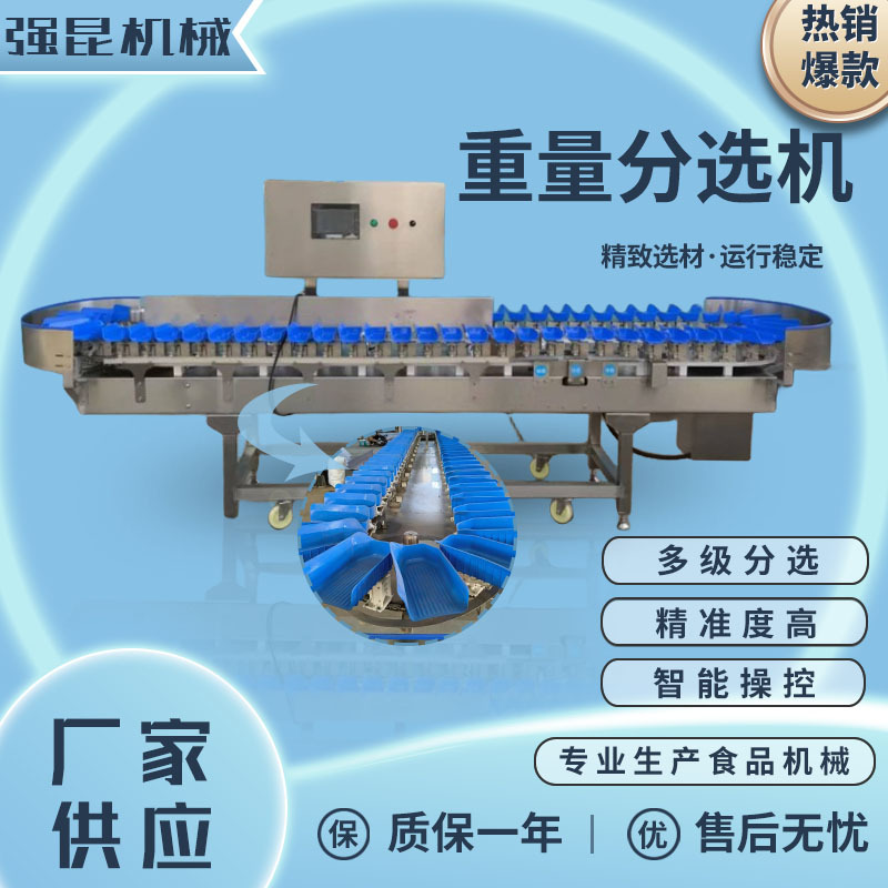 生蚝大小重量分选机 鸡腿鸡爪自动称重设备 海参重量分级秤