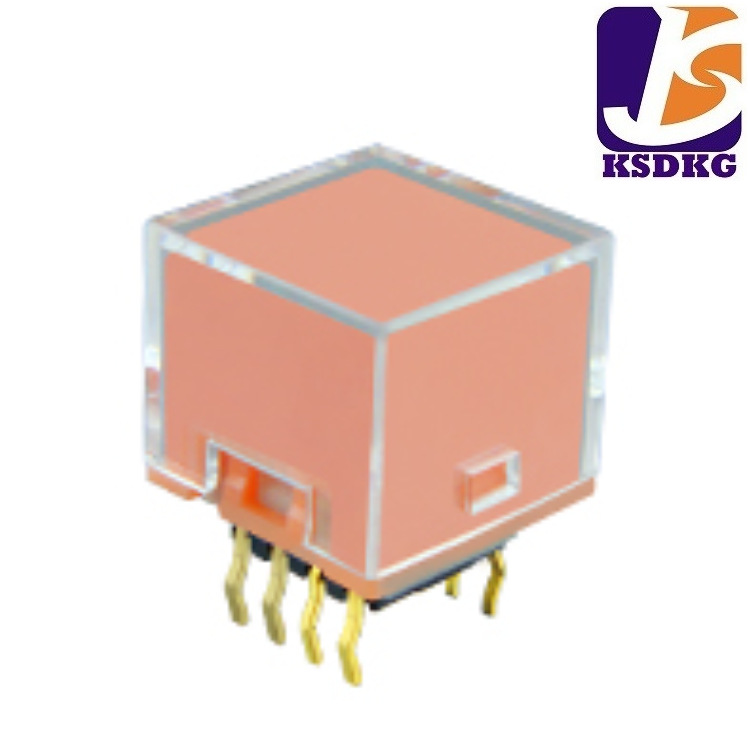 迷你 方形带灯轻触按键开关 LED按键开关 单色/双色灯