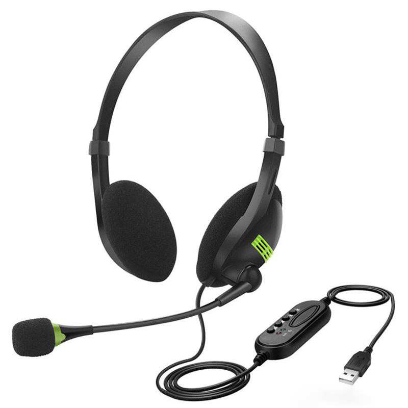 Suitable for Headset Computer Headset Office Customer Service Online Class Traffic Microphone Drive-free USB Headset Manufacturers Hot Selling Suitable for Headset Computer Headset Office Customer Service Online Class Traffic Microphone Drive-free USB Headset Manufacturers Hot Selling