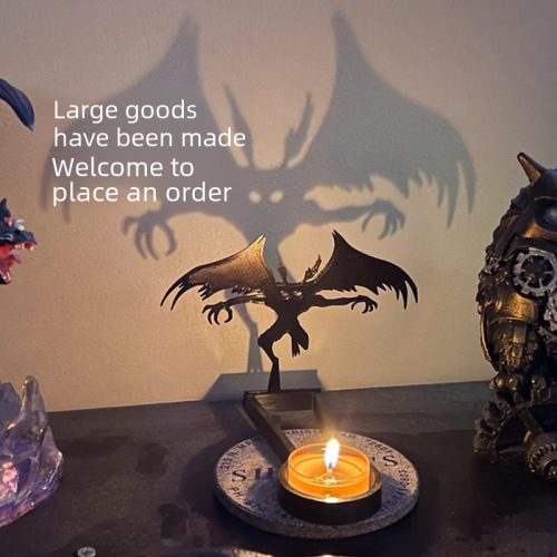 Funny Shadow Stand Halloween Fun Candle Holder Desk Ornament Decor
