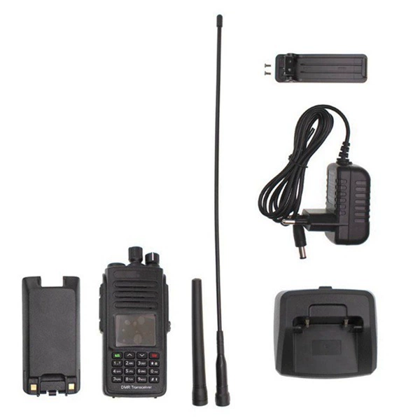 Гражданский TYT MD-UV390PLUS цифровой раций с AES256TYPE-C зарядное устройство