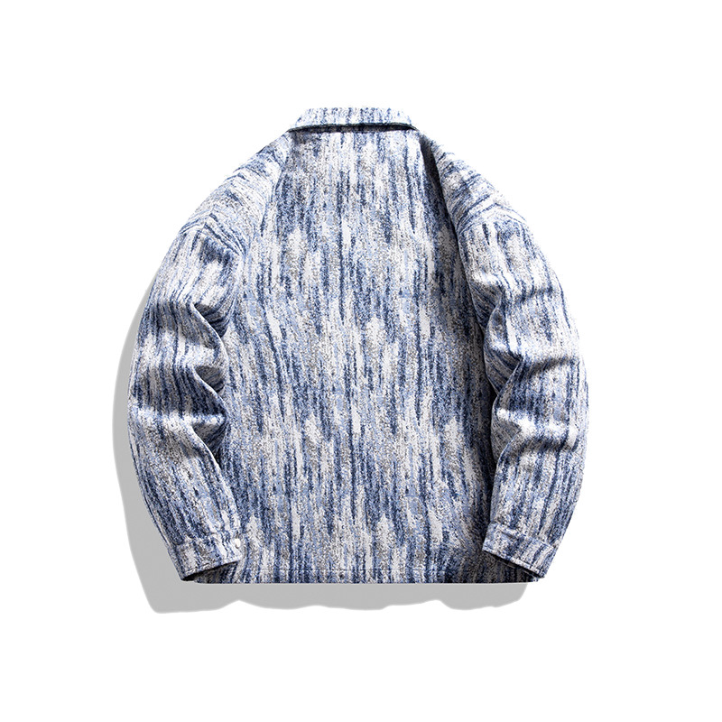 Men's Clothing jacket for men autumn trendy brand cool vibe woolen plaid jacket high end men's clothing_voghion.com