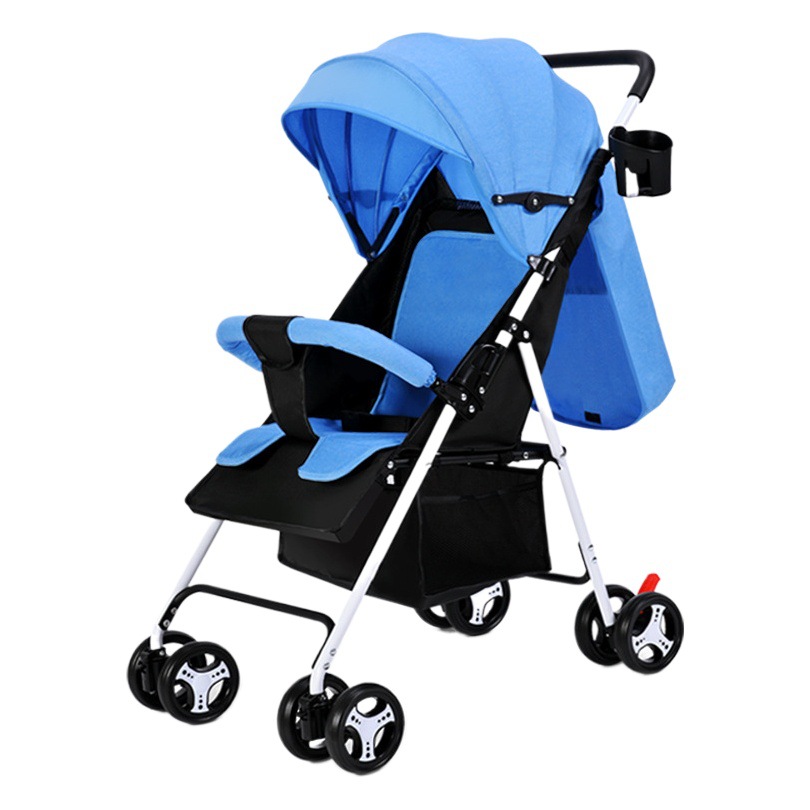 Cochecito de bebé al por mayor y al por menor puede sentarse y mentir ligero plegable simple viaje bebé niños bebé BB cochecito