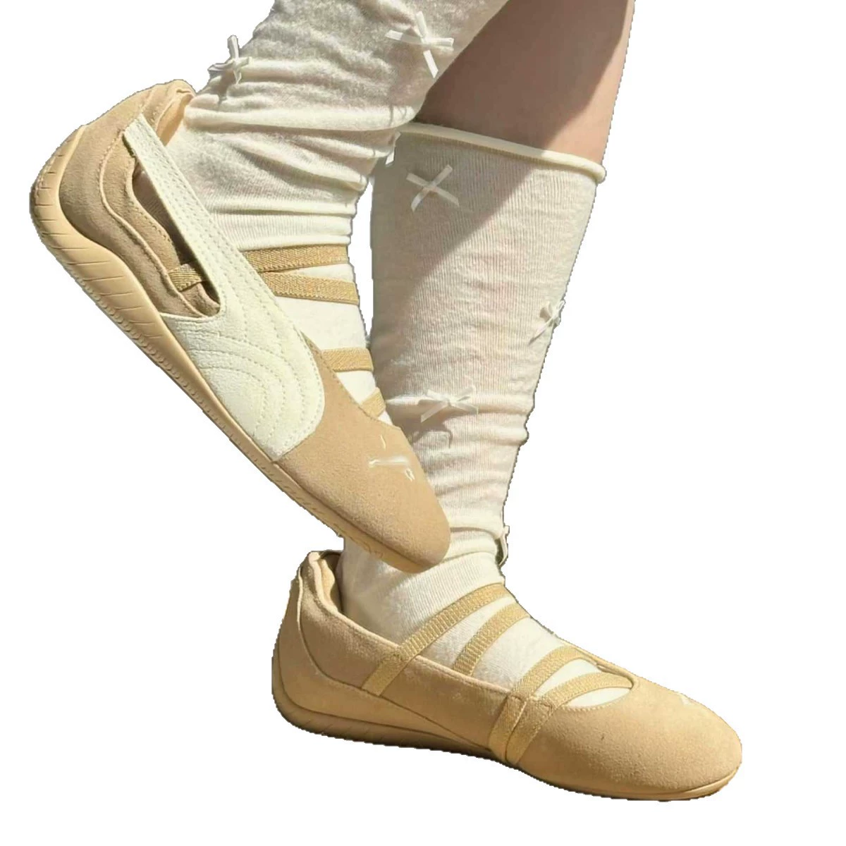 Puma speedcat ballet shoes rose Park Caiying Mary Jane same style women's sports fashion versatile one-legged shoes