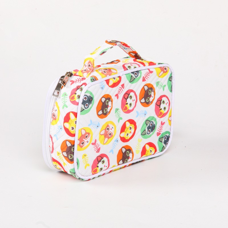 Bolsa de lápices multifuncional con pincel de acuarela de plomo de colores de 72 agujeros, correa extraíble, bolsa para bolígrafos de dibujos animados portátil