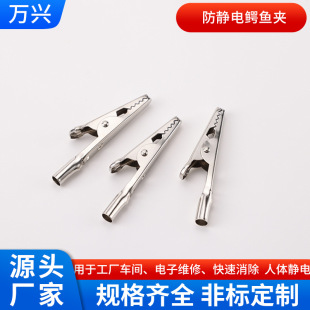 Factory hot sale anti-static crocodile clip anti-static grounding wire clip ring anti-static bracelet accessories clip large Quantity Price