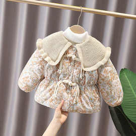 女童加绒棉衣外套2025冬季洋气新款冬装加厚宝宝棉服棉袄保暖其他