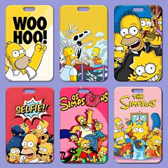 The Simpsons card holder wholesale student meal card school badge work permit access control card holder small card factory name badge