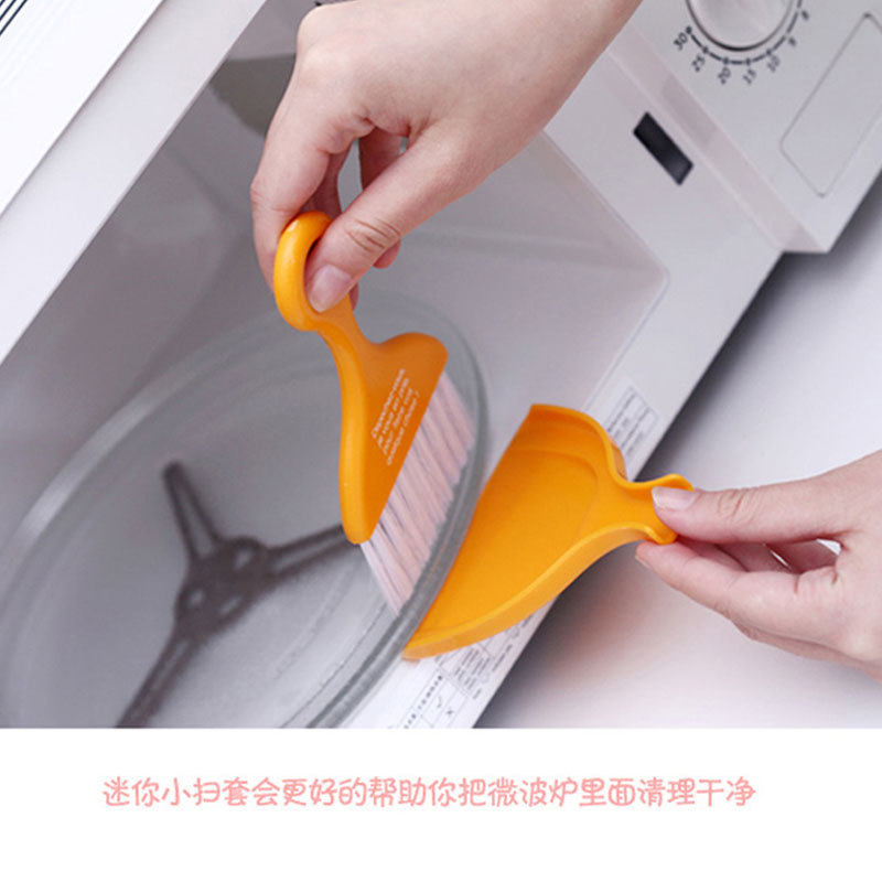 Mini escoba y recogedor de escritorio, set de limpieza para teclado o mesa