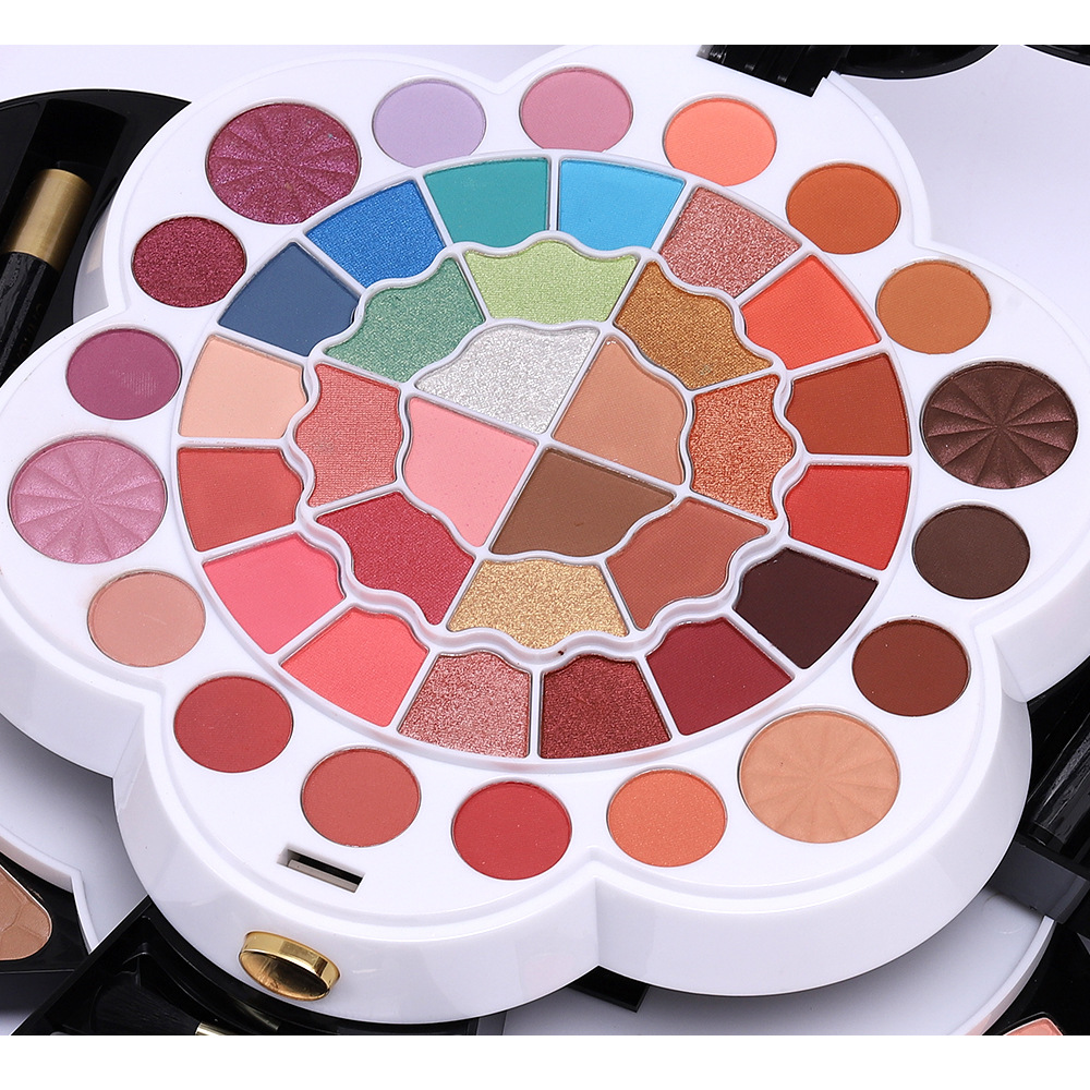Wholesale of cross-border cosmetics, Amazon, European and American pearlescent and matte eyeshadow, blush, high-gloss lipstick, cosmetics and makeup sets undefined