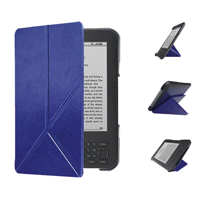 in stock Kindle3 Leather Case for Kindle keyboard D00901 Protective Shell K3 Transformers