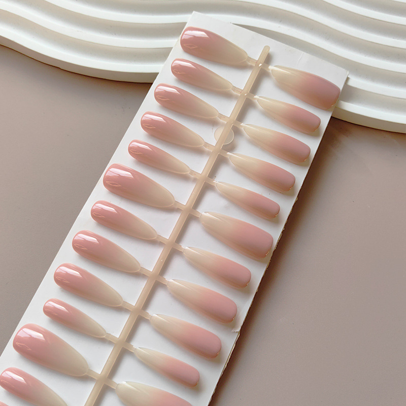 Wearable Nail Patch 2025 New Casual Gradient Kannonji Color Manicure Prefabricated Nail Finished Product