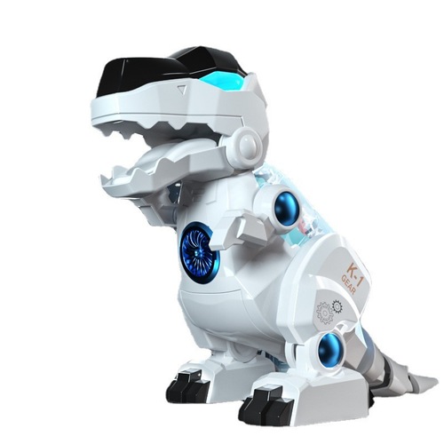 Children's electric simulation overlord dinosaur model toy baby head-up training 0-3 years old educational universal wheel movable