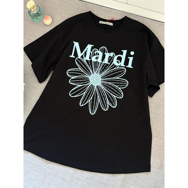 【カウンター品質】韓国マルディトレンドブランド半袖Tシャツリトルデイジードーマンプリントラウンドネックピュアコットンクロスボーダー|undefined