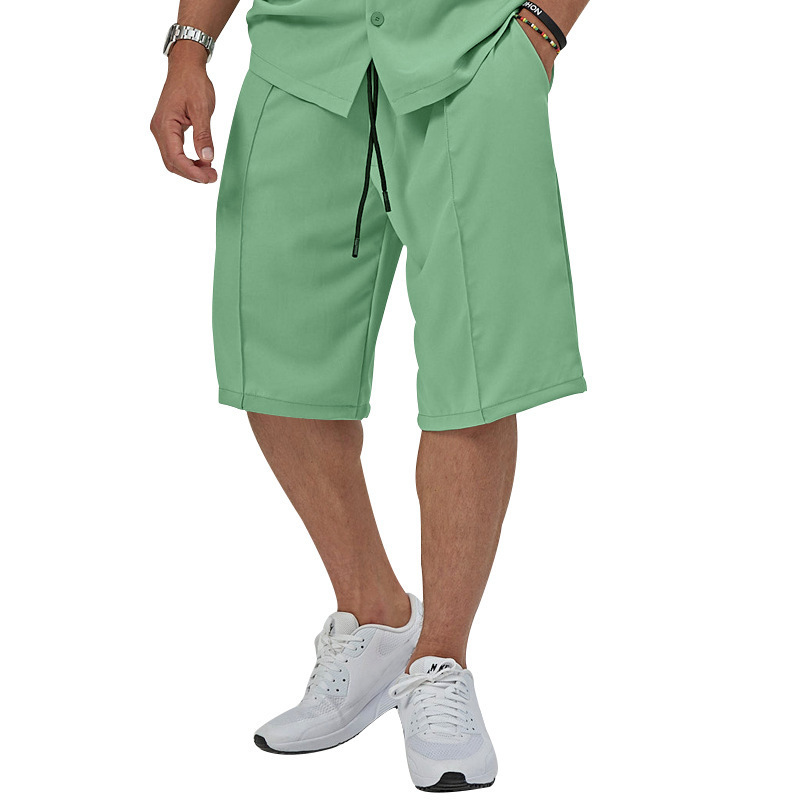 Men's Solid Color Shorts Sets Men's Clothing display picture 20