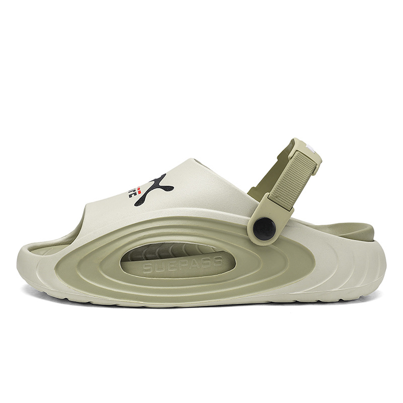 Pantuflas hombre verano al aire libre deportes y ocio suela gruesa sensación de pisar mierda antideslizante talla grande 46 playa vacaciones de playa chanclas